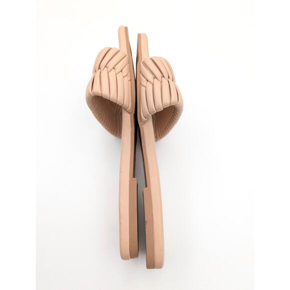 Open Edit Linx Slide Sandal Women's Woven Vamp Strap Beige Size US7M EU38 - Picture 5 of 10